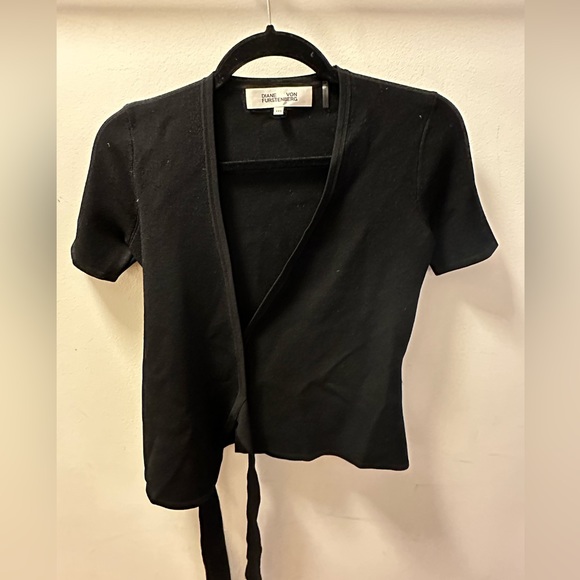 DVF Mirella Stretch - Milano Knot Wrap Top Size XXS - Picture 2 of 8